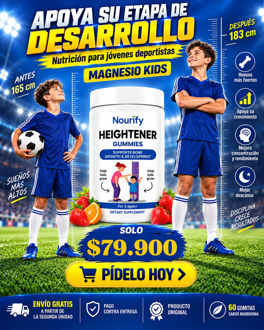 HEIGHTENER GUMMIES Suplemento Natural De Crecimiento original US
