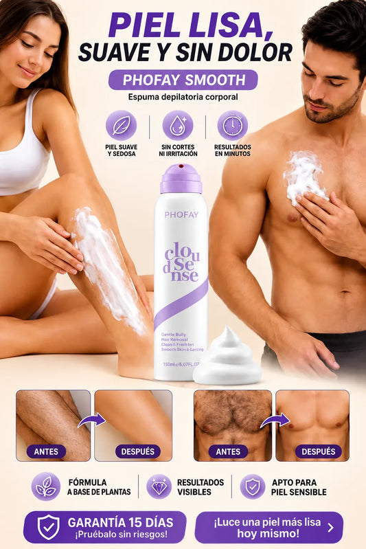Spray depilatorio suave PHOFAY, crema depilatoria corporal para mujeres y hombres.